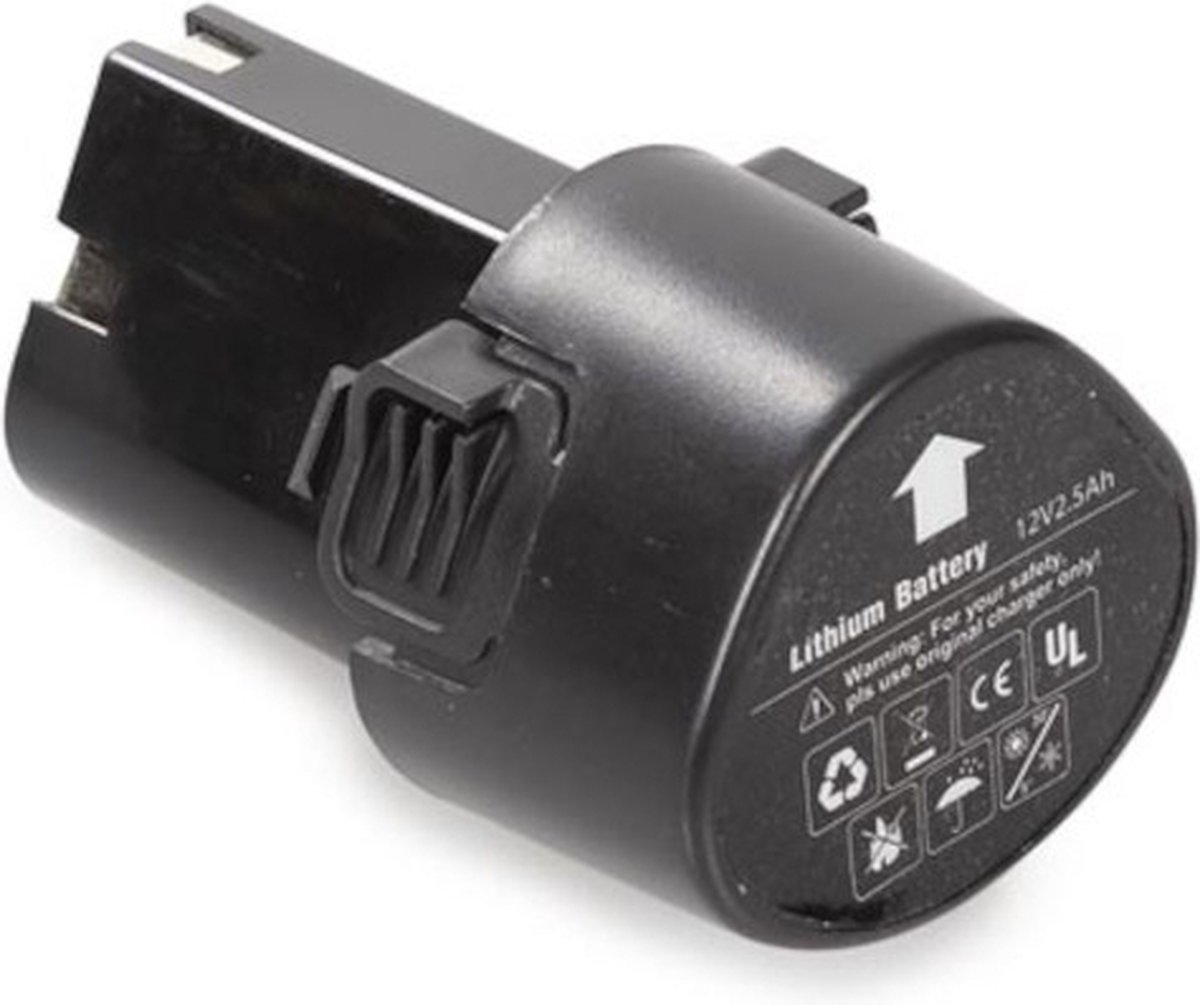 Toolland Oplaadbare lithium-ion batterij 12V 2600mAh voor rugspuit, elektrische drukspuit, accu tuinspuit, reservebatterij sproeier, geschikt voor buitengebruik, tuinieren, onderhoud