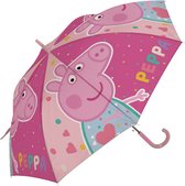 Nickelodeon Paraplu Peppa Pig Junior 48 Cm Polyester Donkerroze