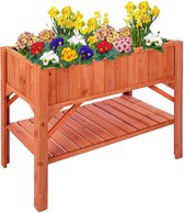 Fixeld® Kweekbak 100kg Capaciteit - Moestuintafel - Kweektafel - Moestuinbak - Voor Moestuin - Planten & Bloemen Kweken - Hout