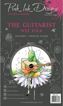 Pink ink designs - Wee folk Clear stampset De gitarist