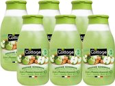 Cottage Douchegel & Scrub Sugar & Crunchy Apple BIO - 6 x 250ml - Voordeelverpakking