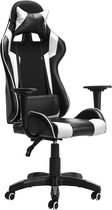 Geepro Gaming-stoel - Ergonomische Gamerstoel-Rugleuning Kantelbaar 150°-in Hoogte Verstelbaar, 360°Draaibaar, Verstelbaar lendenkussen- Wit Zwart