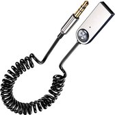 Kamyra® Bluetooth Adapter voor in de Auto - Draadloze Receiver - USB / AUX Dongle - Ontvanger met Microfoon - Audio, Muziek Carkit
