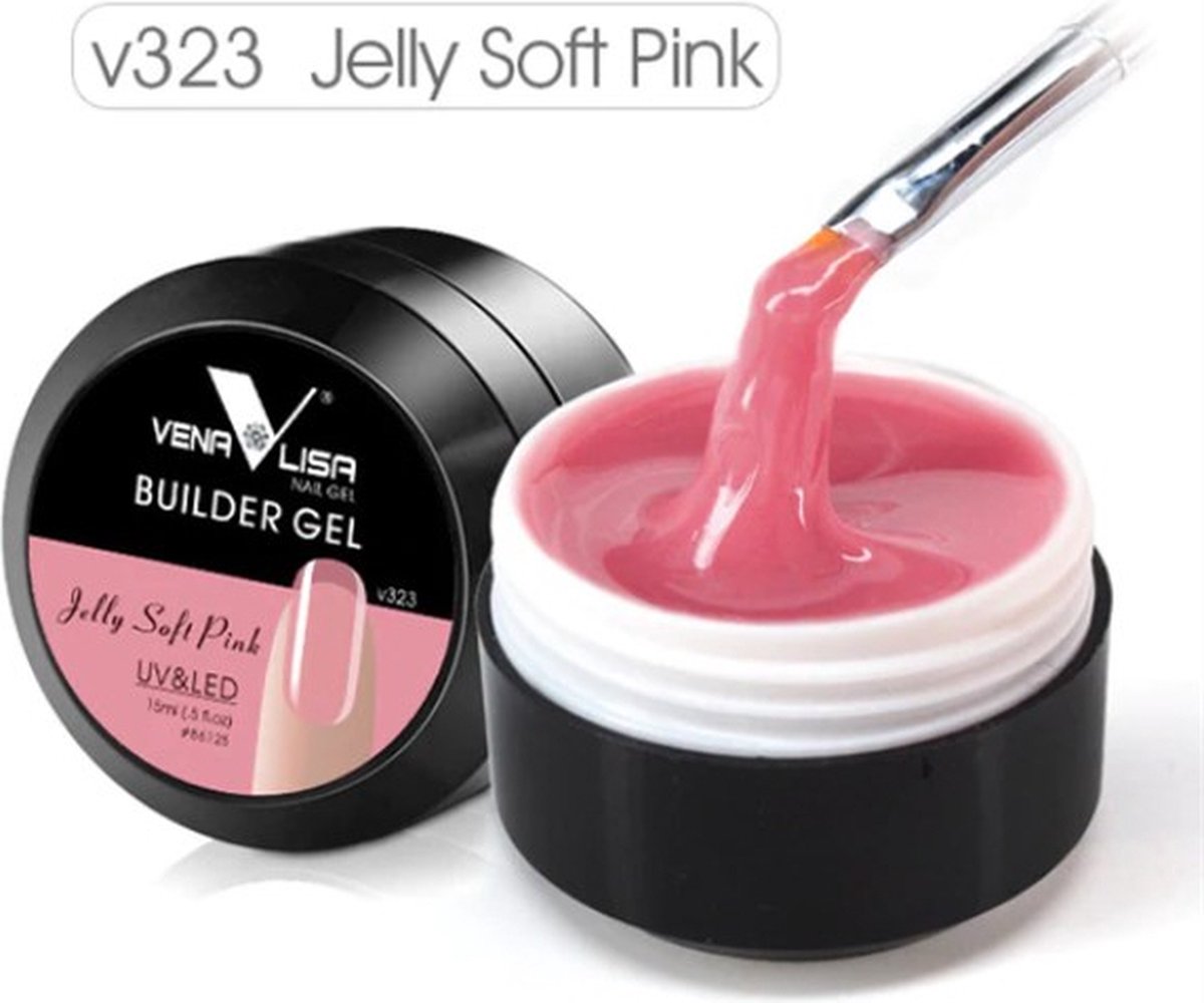 UV gel - jelly 323 - Gel nagels - Nepnagels - Nagel verlenging - Nagelstyliste - Nagelverzorging - Builder gel - Gel nails - Nailart