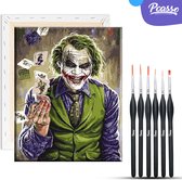 Pcasso ®The Joker - Incl. 3 Penselen & Geschenkverpakking - Schilderen Op Nummer - Schilderen Op Nummer Volwassenen & Kinderen – Schilderen Op Nummer Dieren – Kleuren Op Nummer – 4