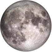 Muurcirkel Volle maan 30cm - rond schilderij - wandcirkel