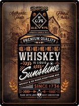 3D metalen wandbord "Whiskey. Premium Quality" 30x40cm