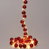 Cas Kerstverlichting ballen 40-LED - Rood - 2m