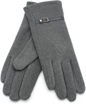 Zachte Handschoenen - Dames - One Size - Touchscreen Tip - Grijs