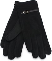 Zachte Handschoenen - Dames - One Size - Touchscreen Tip - Zwart