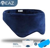 EAZ Verzwaard Slaapmasker - Oogmasker Slaap - Verwarmen en Koelen - Slaapmasker Vrouwen en Mannen - Ontspanning - Migraine - Incl. Luxe Bewaarhoes - Cadeau