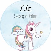 Unicorn slaapkamer sticker - unicorn muursticker / raamsticker - muursticker - raamsticker - unicorn - eenhoorn - gepersonaliseerd