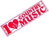 Flexibele Magneet 'I Love Country Music'