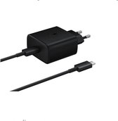Xtronic Oplaadstekker 45W USB-C - inclusies kabel 1m USB-C/USB-C -  Power Adapter oplader - Zwart - Geschikt voor Samsung - Huawai - Android - USB-C Lader