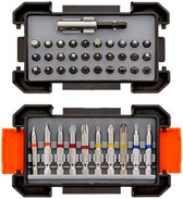 Bitset - XL bitset - S2 staal - 41 delig - Hoge kwaliteit bitten - Boorset - Boren - Inclusief opbergdoos - Organizer - Boorbit - Schroefbit - NIEUW MODEL - BESTSELLER