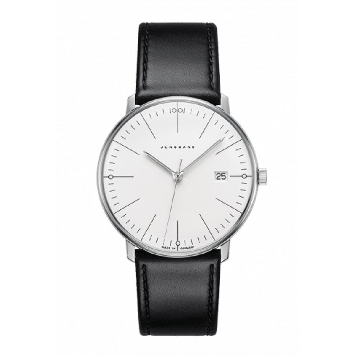 Junghans Max Bill Quartz 41-4817.02 - heren horloge - dames - vintage - horloge - luxe - saffierglas - vintage - cadeautip