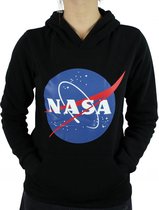 Nasa Hoodie met capuchon - NASA Sweater/trui met kap. Kleur Zwart. Maat S.