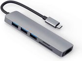 Laptop-dockingstation 6 in 1 - USB-C dock – USB 3.0 – HDMI – USB-C hub - Universeel