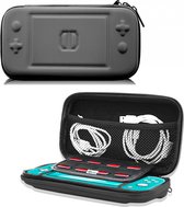 i12cover - Étui de rangement Nintendo Switch Lite avec compartiments de rangement supplémentaires - Noir