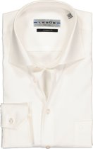 Ledub Modern Fit overhemd mouwlengte 7 - beige - Strijkvrij - Boordmaat: 39