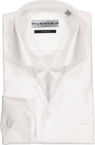 Ledub Modern Fit overhemd mouwlengte 7 - wit - Strijkvrij - Boordmaat: 45