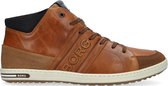 Bjorn Borg Curd Mid M Hoge sneakers - Leren Sneaker - Heren - Cognac - Maat 47