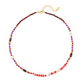 Yehwang Ketting Kralen Rood 216357-641