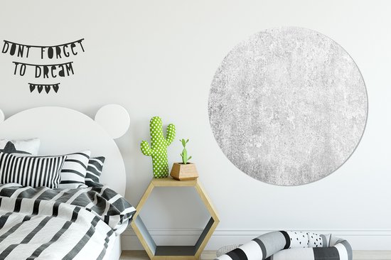 Wall Circle - Wall Circle Indoor - Béton - Grijs - Mur - ⌀ 120 cm - Décoration murale - Peintures Ronds XXL