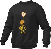 Crypto Kleding -Bitcoin Balloon Girl - Trader - Investing - Investeren - Aandelen - Trui/Sweater