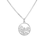 Jewelryz | Ketting Golven | 925 zilver | Halsketting Dames Sterling Zilver | 50 cm