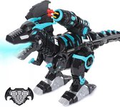 Speedcare® Robot Dinosaurus met Afstandsbediening - Roboraptor - Robot Speelgoed Van Het Jaar -  Vuurt Projectielen & Mist -Zwart