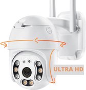 Envigante Beveiligingscamera PTZ 5MP 64GB - Buiten Camera - Beveiligingscamera buiten - Artificial Intelligence - Ultra HD - Buiten camera met nachtzicht