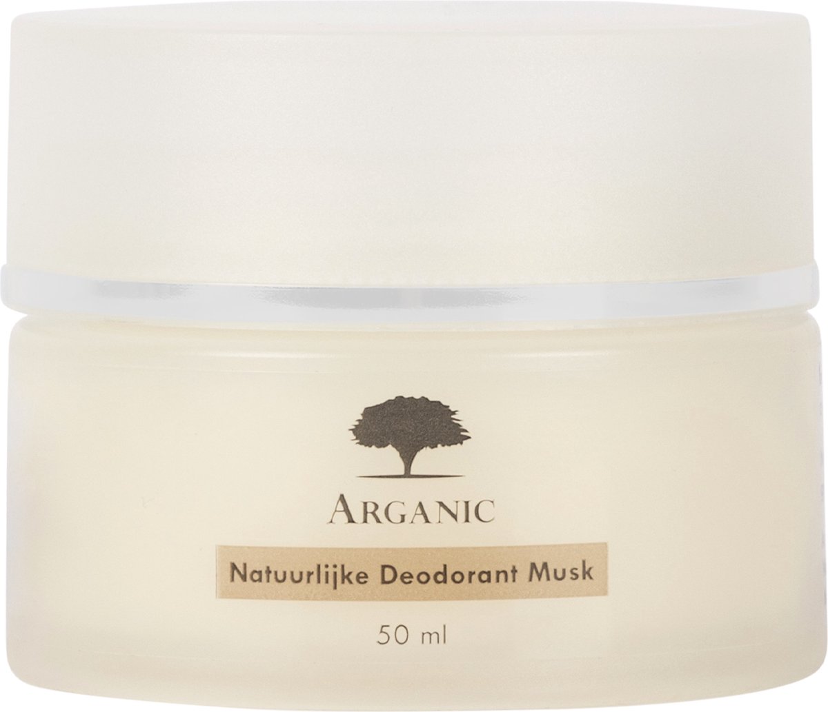 Goedkoopste Natuurlijke Deodorant met Verzorgende Arganolie - Musk - 50 gram