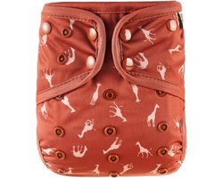 HappyBear | Luierbroekje - Savanna | Overbroekje wasbare luier | 4kg t/m 15kg | Extra dubbele beengootjes om doorlekken te voorkomen