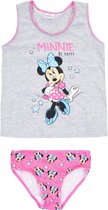 Ondergoedset - Minnie Mouse - Grijs/Roze - Maat 116-122