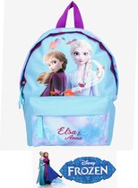 Frozen II Disney rugtas | Elsa & Anna - peuters/kleuter rugzak met voorvak 30 cm.