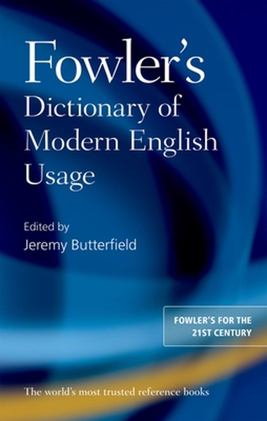 Fowlers Dictionary Of Modern Eng 4 E - cover