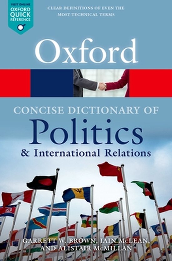 The Concise Oxford Dictionary of Politics and International  ... - cover