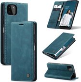 Samsung A22 5G hoesje CaseMe Retro Bookcase Blauw