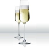 Spiegelau Bordeaux Capri Champagne glazen 2 stuks - Champagneglazen Kristal - Champagneglas - Glas kristal set van 2 - 250 ml - Kristal