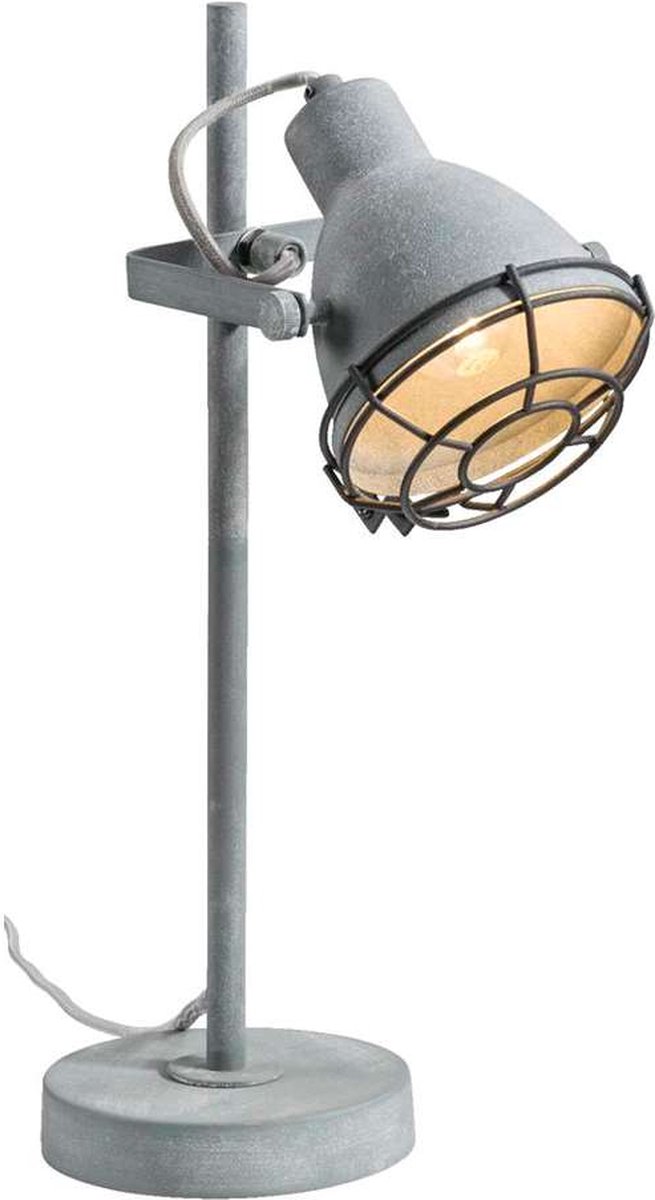 Leen Bakker Do - Tafellamp - H46 cm - E14 - Max 40W - Cementkleur/grijs
