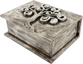 Doosjes - Boom - Hout - Wit - 19x14x7 cm - Indonesie - Sarana - Fairtrade