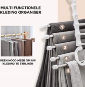 Kledinghanger - kast organizer - kast organizer kleding - kledinghangers - broekhangers - kledinghangers anti slip - kleerhangers - kledinghangers metaal - RVS