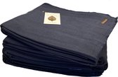 Bungalow Mirra donkerblauw katoen-linnen tafelkleed 150 x 260