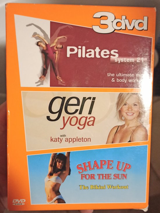 Fitness DVD set Pilates 21/ Geri Yoga / Bikini Workout