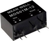 Mean Well MDS01L-15 DC/DC-convertermodule 67 mA 1 W Aantal uitgangen: 1 x