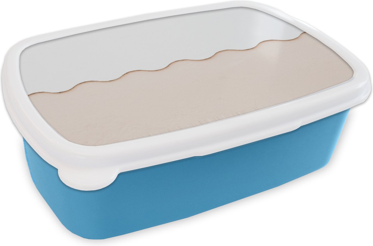 Broodtrommel Blauw - Lunchbox - Brooddoos - Zomer - Wit - Roze - 18x12x6 cm - Kinderen - Jongen