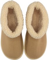 Hunkemöller Dames Accessoires Pantoffels Lea Fake Suede  - Beige - maat 36