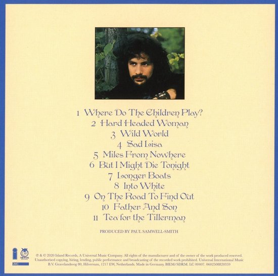 Cat Stevens Tea For The Tillerman (CD), Cat Stevens CD (album