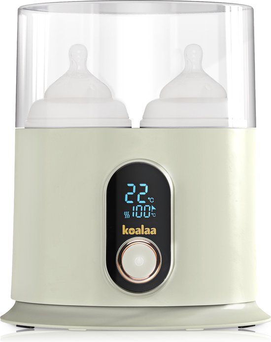 Koalaa® Multifunctionele Dubbele Flessenwarmer voor Opwarming - Ontdooien - Sterilisatie - Geschikt voor alle flesjes